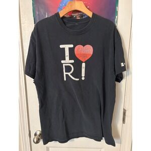 Microsoft I Heart R Tech Promo T-Shirt Mens Black Short Sleeve Graphic Tee XL